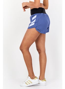 Adidas Women Regular Fit 3 Inseam Running Shorts, Slate Blue  - Image 3