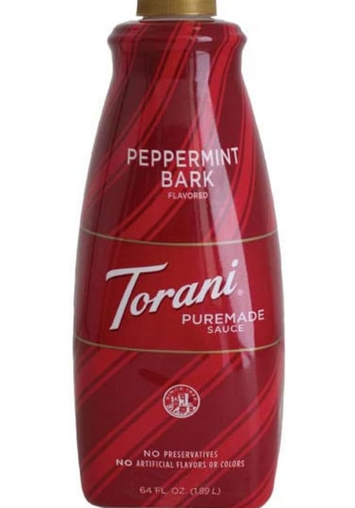 Torani Puremade Peppermint Bark Dessert & Drink Sauce, 64 fl oz - Image 1