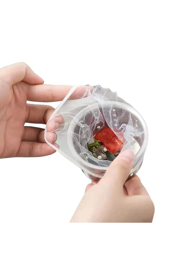 100pcs Sink Filter Bag, Disposable Sink Filter Screen, Effective Anti-clogging, Food Collection Sink Drain Screen Filter, White