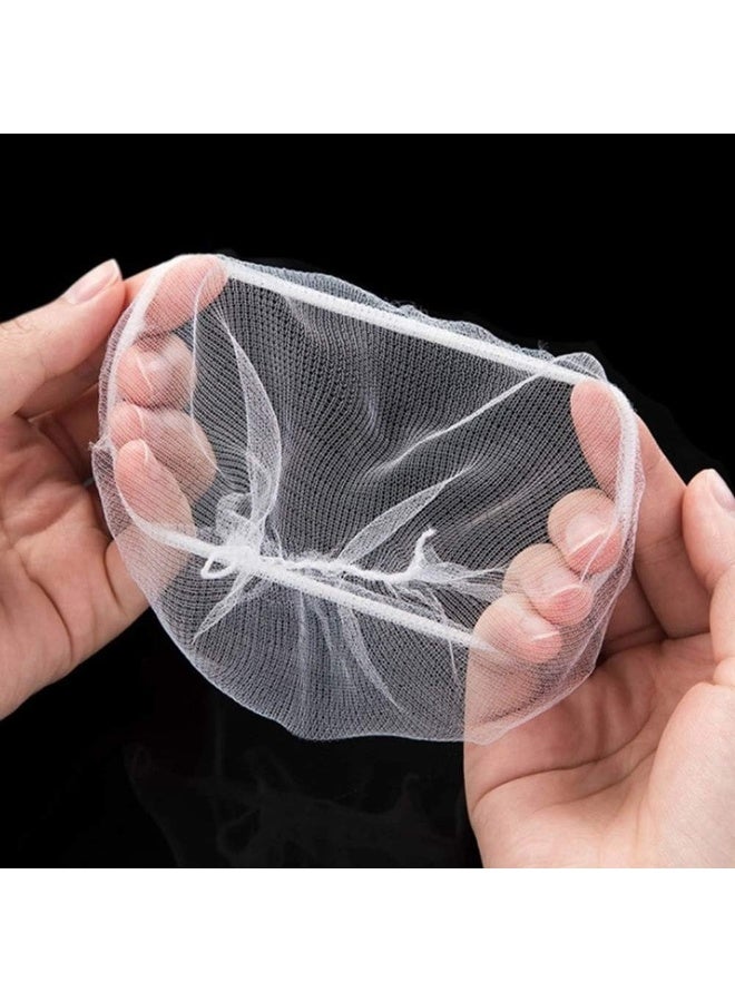 100-Pack Disposable Sink Strainer Trash Filter Bags Set, White - Image 5