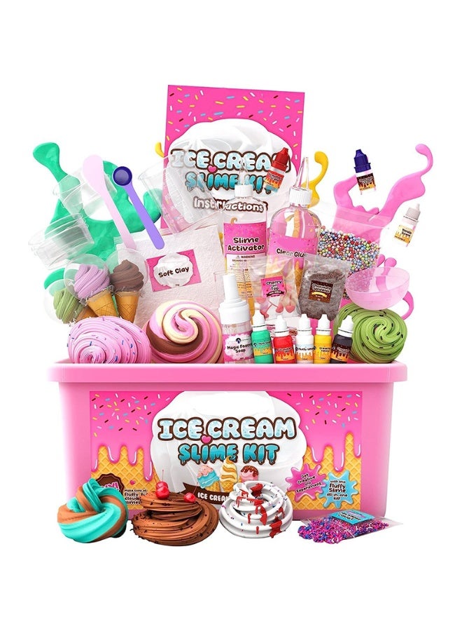 Slime DIY Slime Handmade Stress Relief Science Experiment • Ice Cream Slime Making Kit - Image 1
