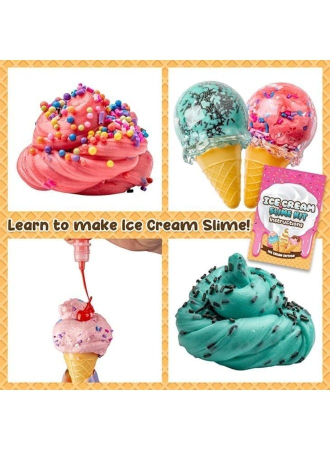 Slime DIY Slime Handmade Stress Relief Science Experiment • Ice Cream Slime Making Kit - Image 3