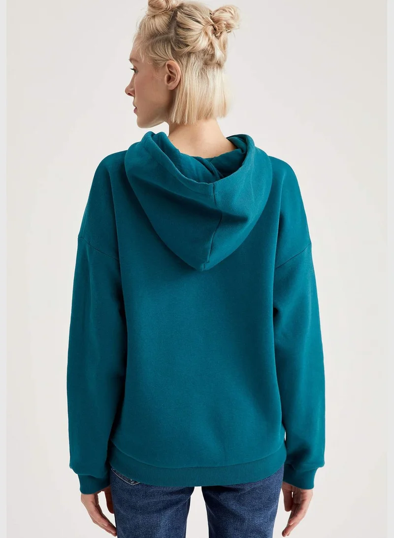 DeFacto Woman Harry Potter Licenced Regular Fit Hooded Sweat Shirt