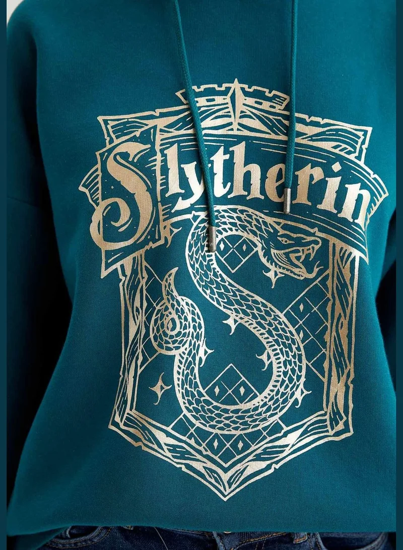 DeFacto Woman Harry Potter Licenced Regular Fit Hooded Sweat Shirt
