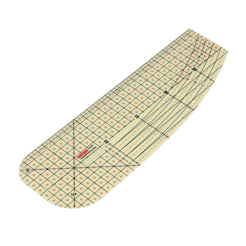 Hot Hem Ruler 160℃ Heat Resistant Plastic - Soft Sturdy Reusable Hot Ironing Ruler for Sewing Quilting Fabric DIY Projects - Image 2
