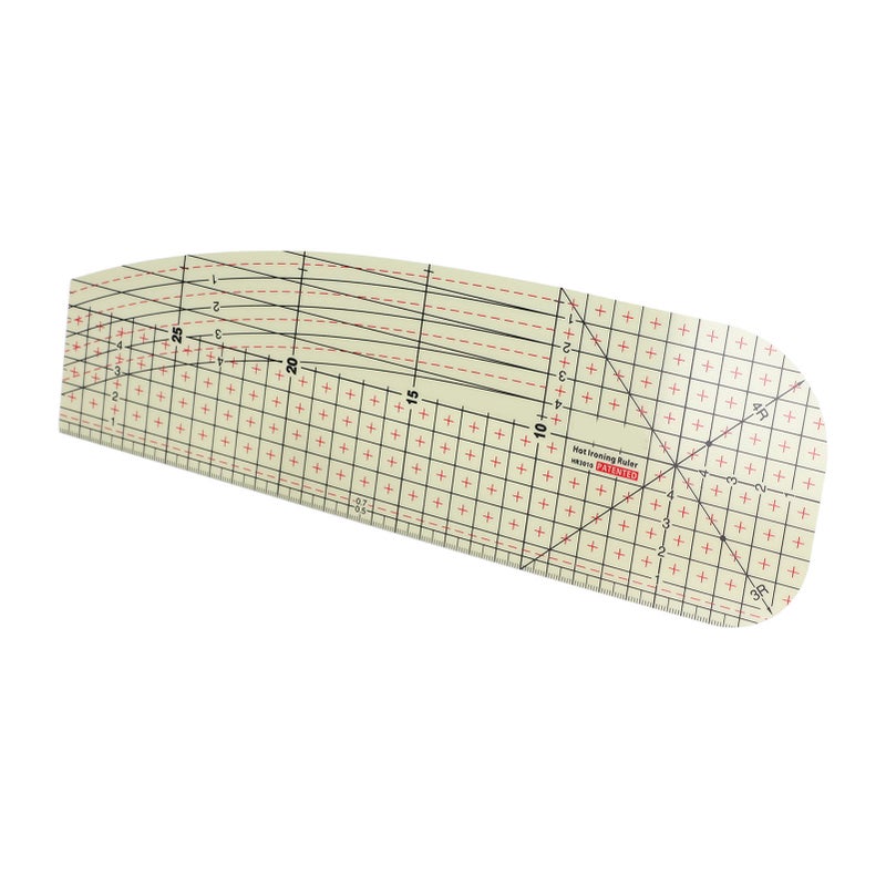 Hot Hem Ruler 160℃ Heat Resistant Plastic - Soft Sturdy Reusable Hot Ironing Ruler for Sewing Quilting Fabric DIY Projects - Image 5