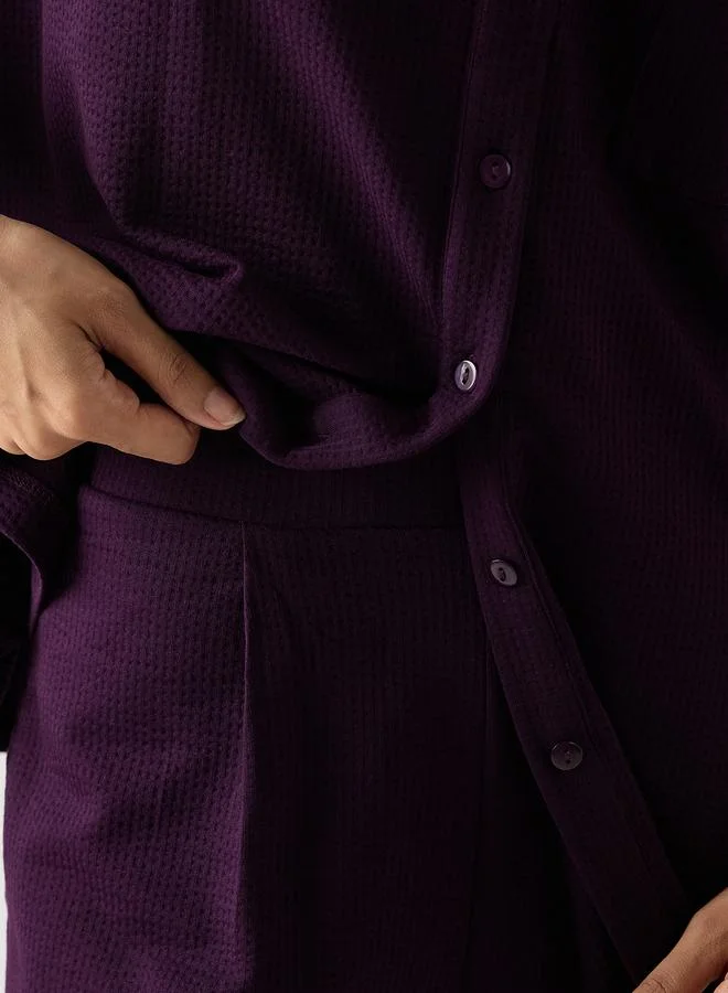 فيميلا بلوزة قطن محبوكة بأكمام طويلة