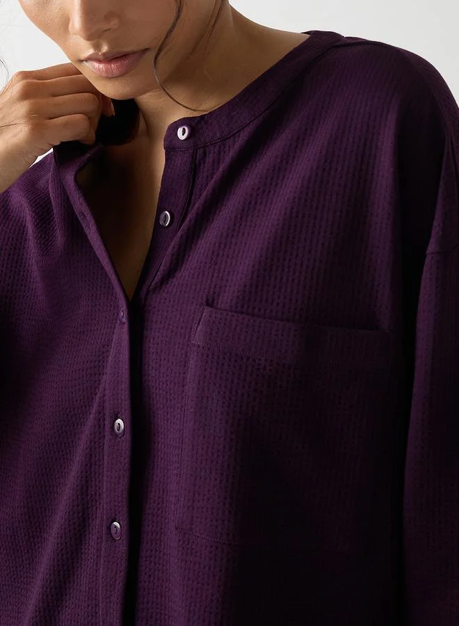 فيميلا بلوزة قطن محبوكة بأكمام طويلة