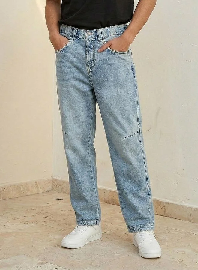 Lee Cooper Lee Cooper Straight Fit Mid-Rise Jeans
