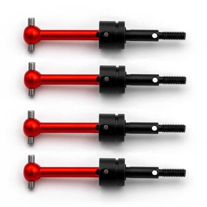 CVD Drive Shaft: Red Aluminum Alloy - Exquisite Workmanship Remote Control Dogbone Joint for 1/10 On-Road Remote Control Car Enthusiasts - Image 1