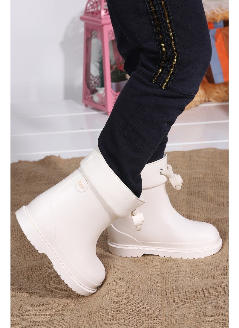 Igor - W10257 Bimbi Euri Girls/Boys Waterproof Rain Snow Boots White - Image 1