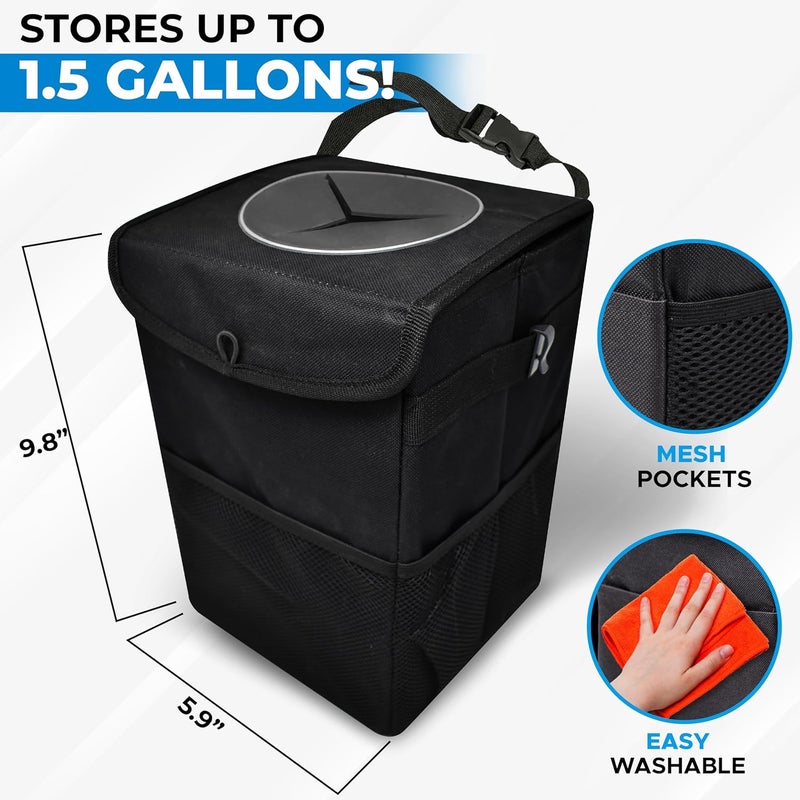 EcoNour Waterproof Car Trash Can with Lid - Image 4
