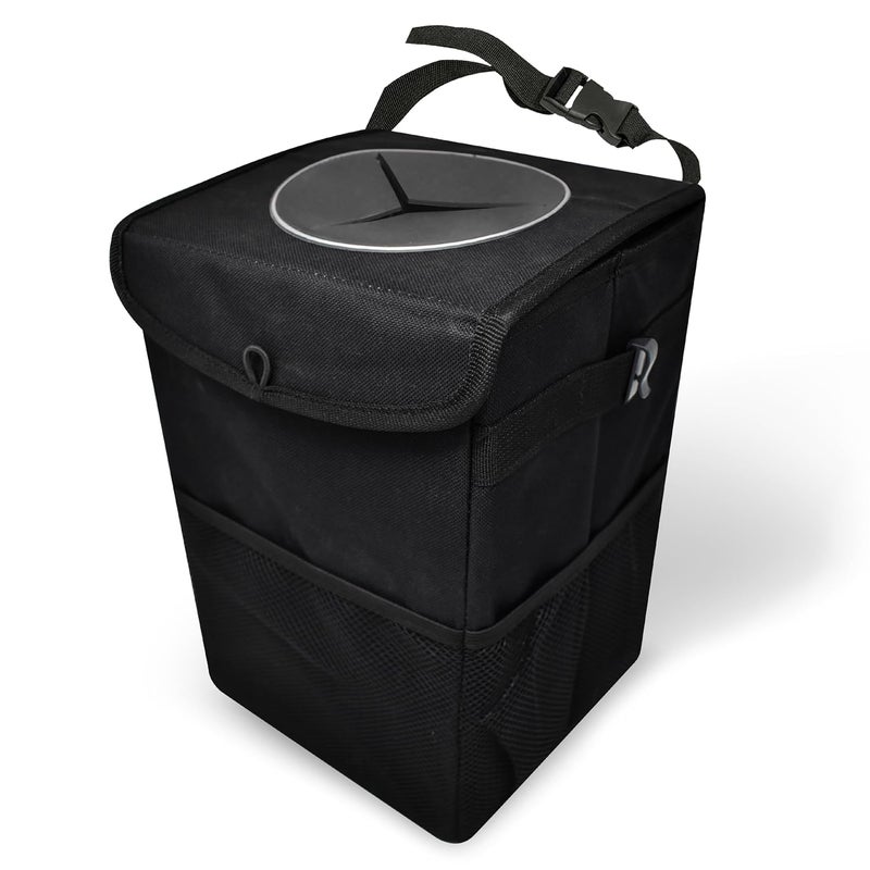 EcoNour Waterproof Car Trash Can with Lid - Image 1