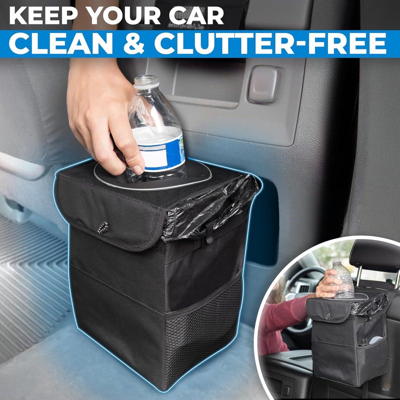 EcoNour Waterproof Car Trash Can with Lid - Image 2