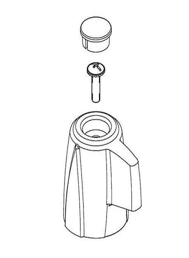 بيرليس طقم مقبض شفرة مزدوج من بيرلس RP43997، أزرار ومسامير، كروم - Image 4