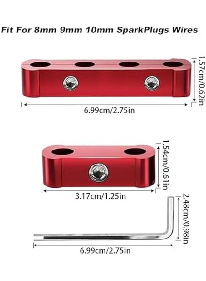Gold Spark Plug Wire Separator Clamp Kit 20 Set For 8mm 9mm 10mm Engine - Image 3