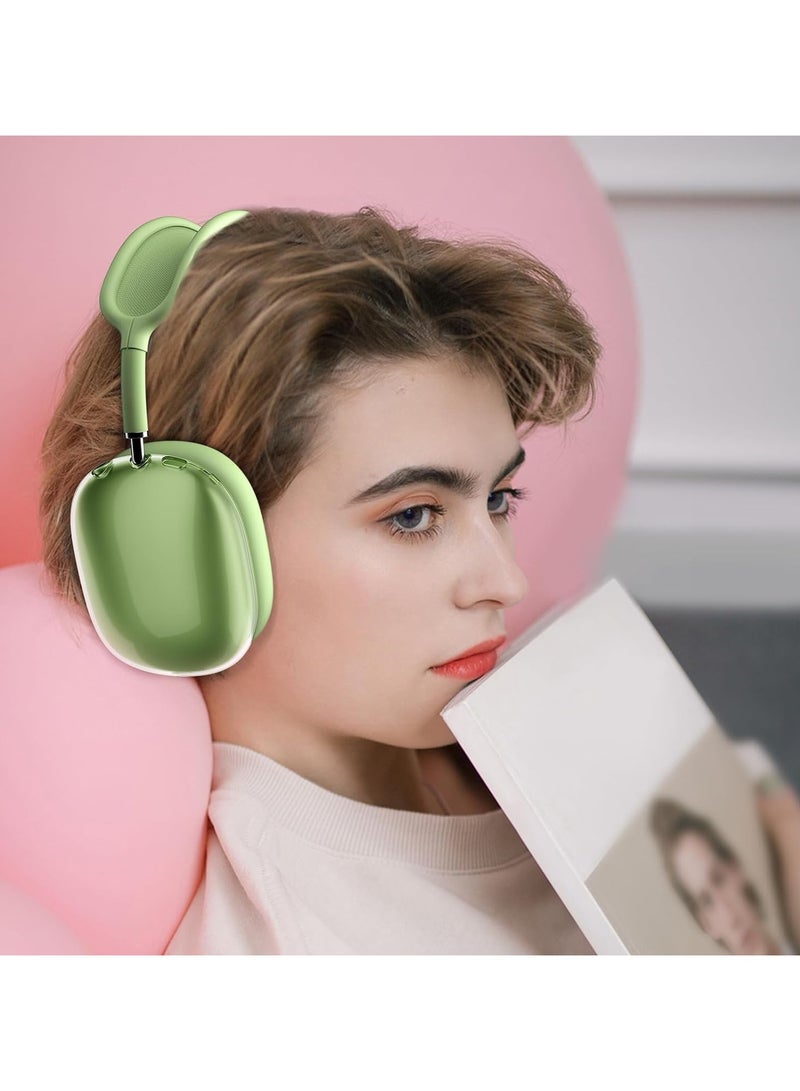 AROAQ Clear Soft TPU Airpod Max Ear Cover, Silicone Cases Suitable for Apple AirPods Max 3-in-1 Headphones Anti-Scratch Ear Cups Cover Headband Cover and Ear Pad Protector Case Skin Accessories - Image 3