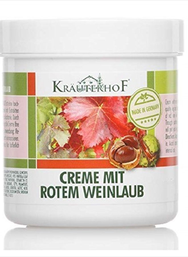 krauterhof كستناء الحصان مع أوراق العنب الحمراء لعلاج الدوالي، وآلام الساقين - كبير - 250 مل من كراوترهوف - Image 3