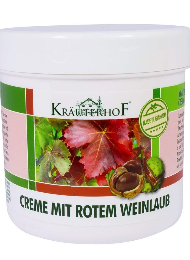 krauterhof كستناء الحصان مع أوراق العنب الحمراء لعلاج الدوالي، وآلام الساقين - كبير - 250 مل من كراوترهوف - Image 5