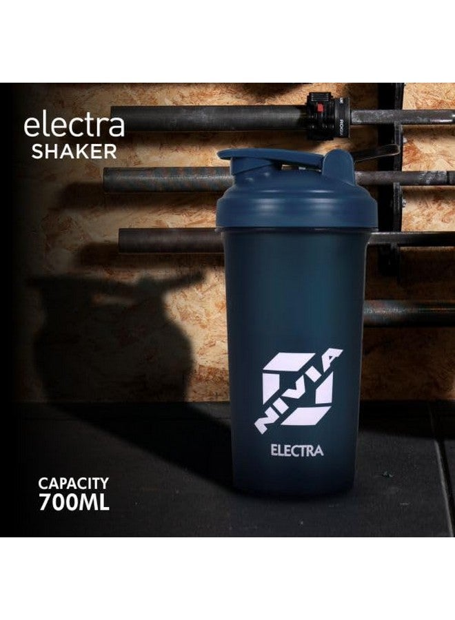 Nivia Electra Sports Shaker, BPA Free, Gym Workout, Running, BPA Free, Leakproof, Exercise Shaker - 700ML (Blue) - Image 2