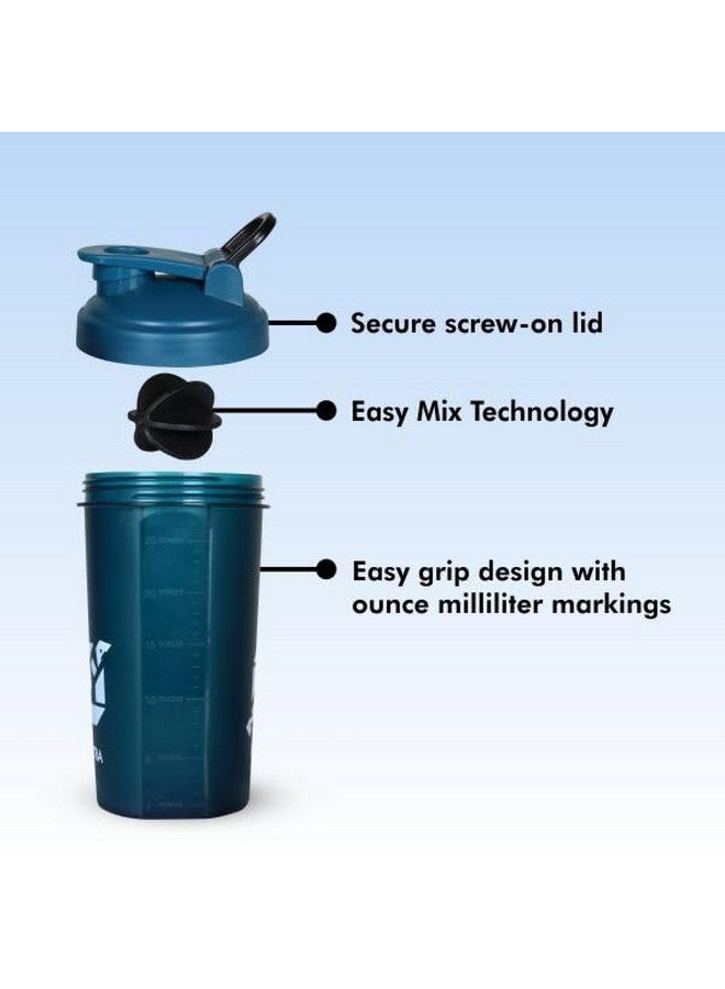 Nivia Electra Sports Shaker, BPA Free, Gym Workout, Running, BPA Free, Leakproof, Exercise Shaker - 700ML (Blue) - Image 3