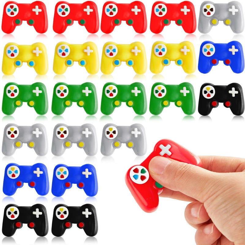 Oitnlaughter 18 PCS Video Game Birthday Party Favors Gamer Squishy Toy Video Game Controller Shaped Stress Relief Toys Goodie Bag Classroom Prizes Birthday Party Supplies - Image 3