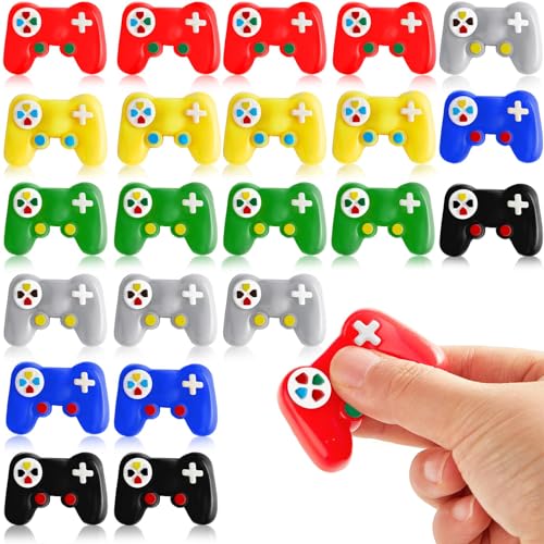Oitnlaughter 18 PCS Video Game Birthday Party Favors Gamer Squishy Toy Video Game Controller Shaped Stress Relief Toys Goodie Bag Classroom Prizes Birthday Party Supplies - Image 1