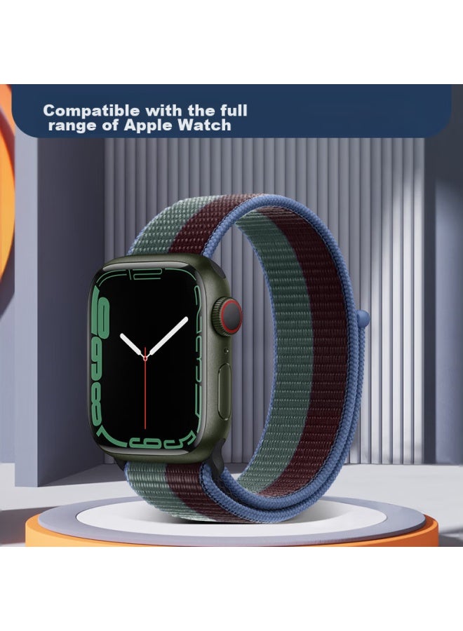 Bho Suitable For Apple Watch Straps, New Apple Watch S10/ultra2 Straps, Iwatch S9/8/7/6/5/se Nylon Loop Sports Straps - Image 5