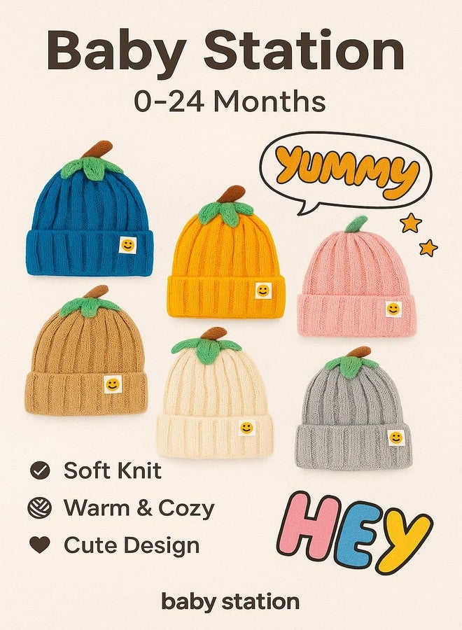 BABY STATION Unisex Warm Knitted Woolen Beanie Cap for Babies & Toddlers | Soft Winter Hat with | Comfortable & Stylish Baby Winter Wear 0-24 Months (in, Age, 0, 24 Months, E-Pink, Design 3) - Image 3