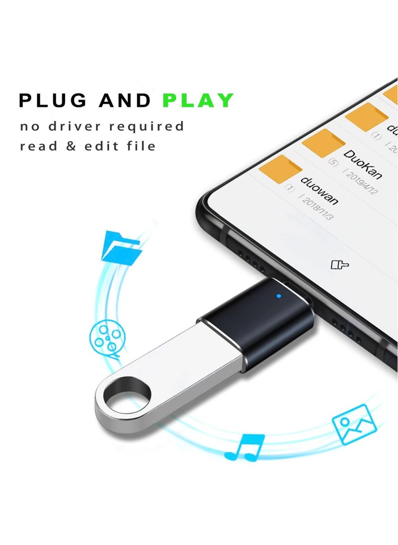 Sweet seven - 2 Pcs USB-C to USB Adapter 3.1 Gen 2 High-Speed Data Transfer up to 10Gbps Type-C Male to USB-A Female Converter for MacBook Pro PC iPad Air and More - OTG Compatible - Image 1