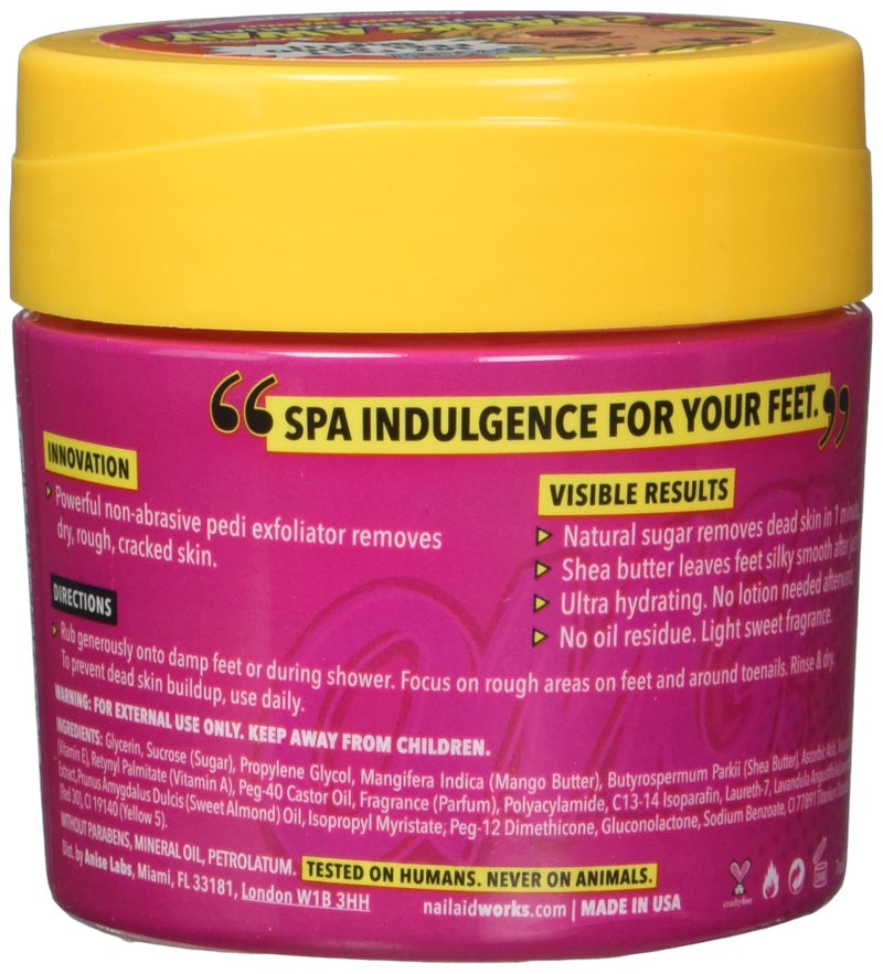 NAIL-AID Cracks Away 1 Minute Pedi Exfoliator, Clear, Mango, 7.0 Fluid Ounce - Image 2