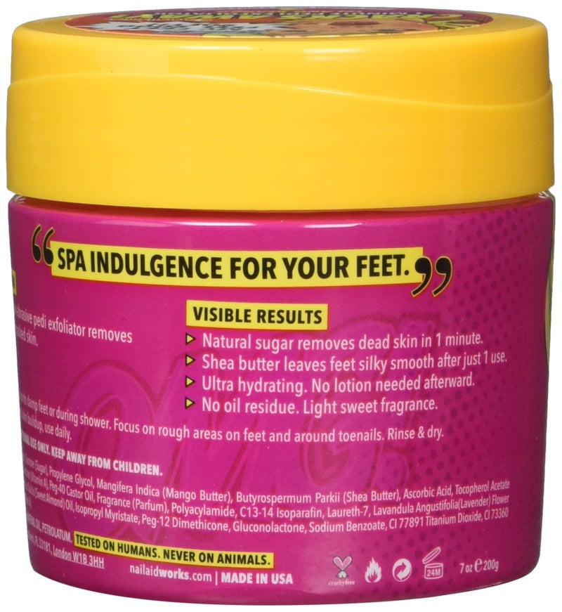 NAIL-AID Cracks Away 1 Minute Pedi Exfoliator, Clear, Mango, 7.0 Fluid Ounce - Image 3