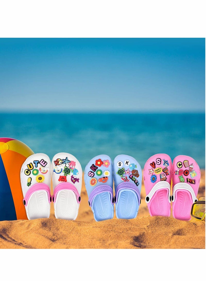 Excefore Shoe Decoration Charms for Croc 100 Pieces Stuff Different Shape Shoes Charms for Shoe Decorations Wristband Bracelet Party Favors - Image 4