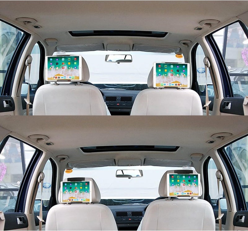 Hikig Universal Car Headrest Holder for iPad 1-10 Gen, iPad Mini/Air, iPad Pro 9.7/10.2/10.5/11, Samsung Galaxy Tab and Tablet with 7-11 Inch - Image 5