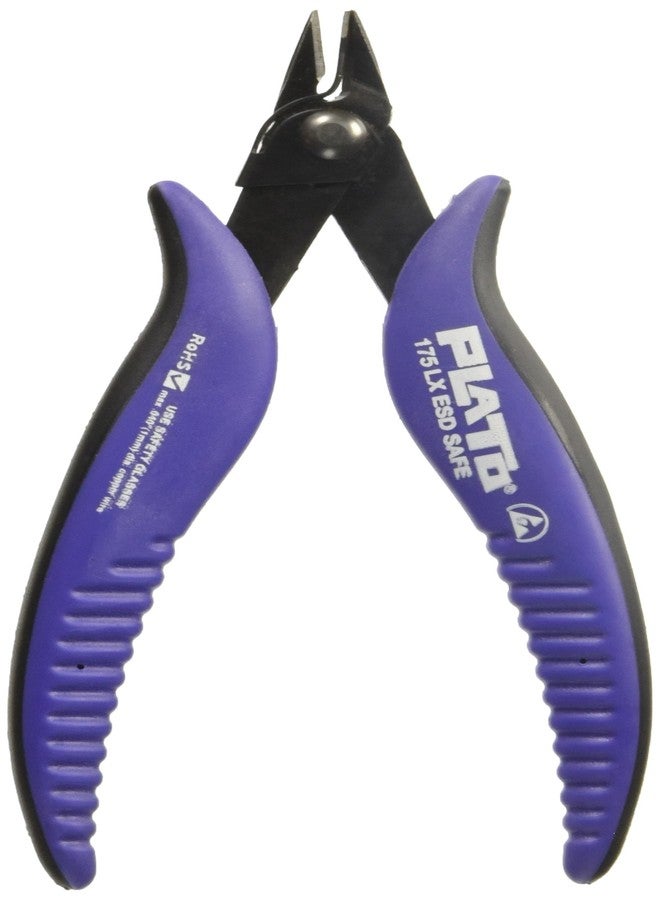 PLATO 175LX Diagonal Flush Cutters with ESD-Safe Handle and Safety Guard, 5.6", 1.5" - Image 3