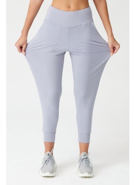 Los Ojos Womens Gray High Waist Jogger Sweatpants Joggers  - Image 5