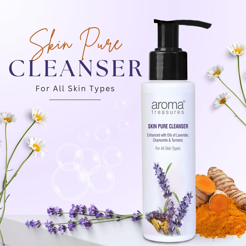 Aroma Treasures Skin Pure Cleanser Pack of 2 100ml X 2 - Image 3