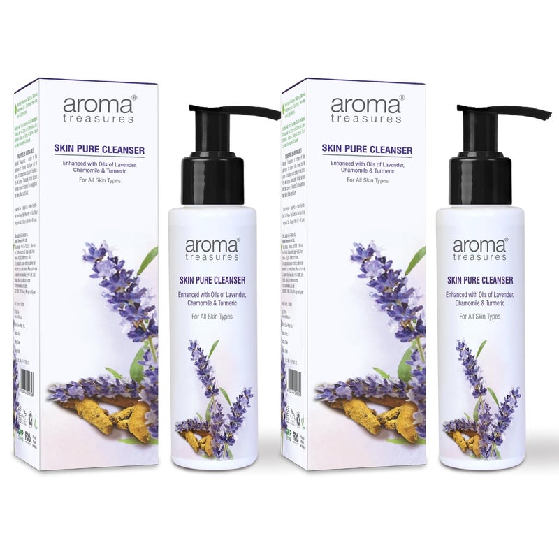 Aroma Treasures Skin Pure Cleanser Pack of 2 100ml X 2 - Image 1