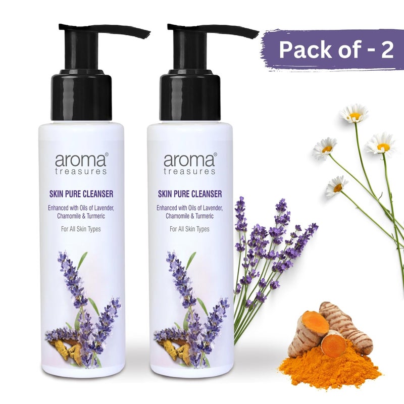 Aroma Treasures Skin Pure Cleanser Pack of 2 100ml X 2 - Image 2