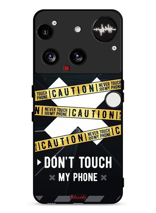 Tolwak Nothing Phone (3) Protective Case Cover Caution Never Touch My Phone - Image 1