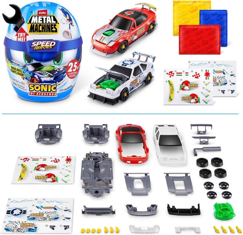 Zuru Metal Machines Speed Hero Sonic Helmet with Surprise Car - Image 3