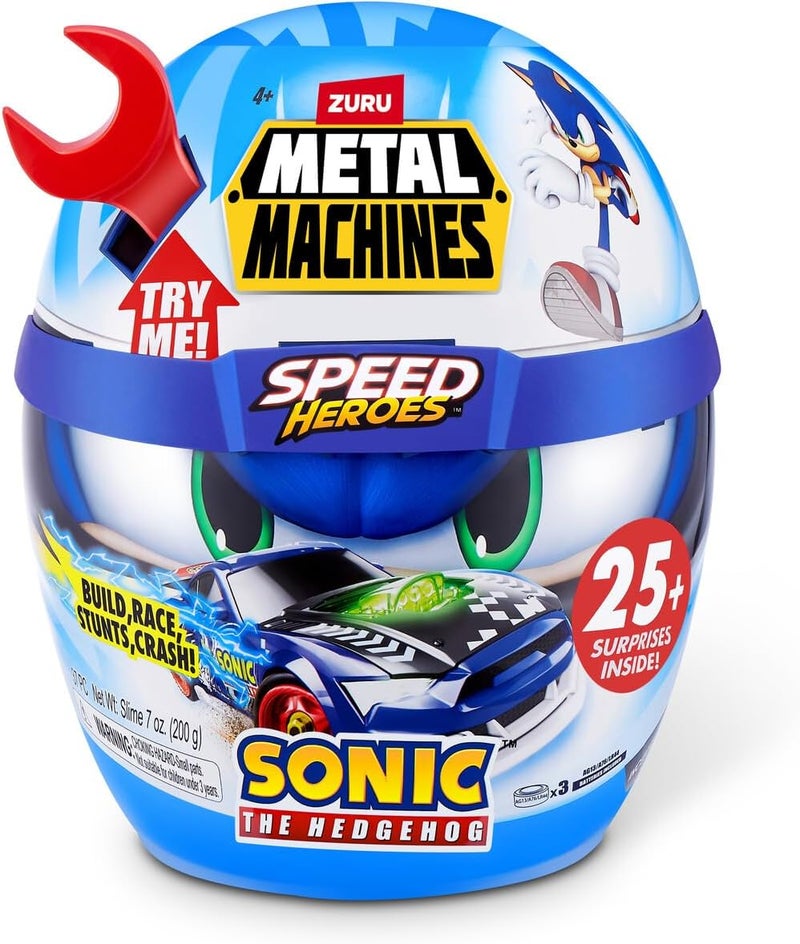 Zuru Metal Machines Speed Hero Sonic Helmet with Surprise Car - Image 1
