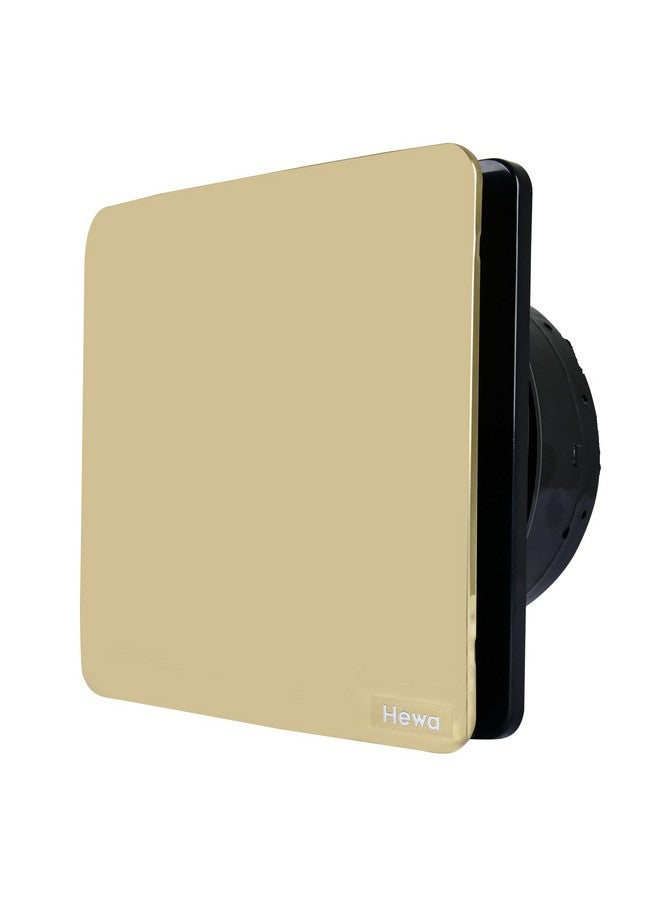 HEWA Casa 6 inch 150mm (round) High Speed Copper Exhaust fan for Bathroom Kitchen Office with Bird Guard (GOLD STEEL) - Image 1