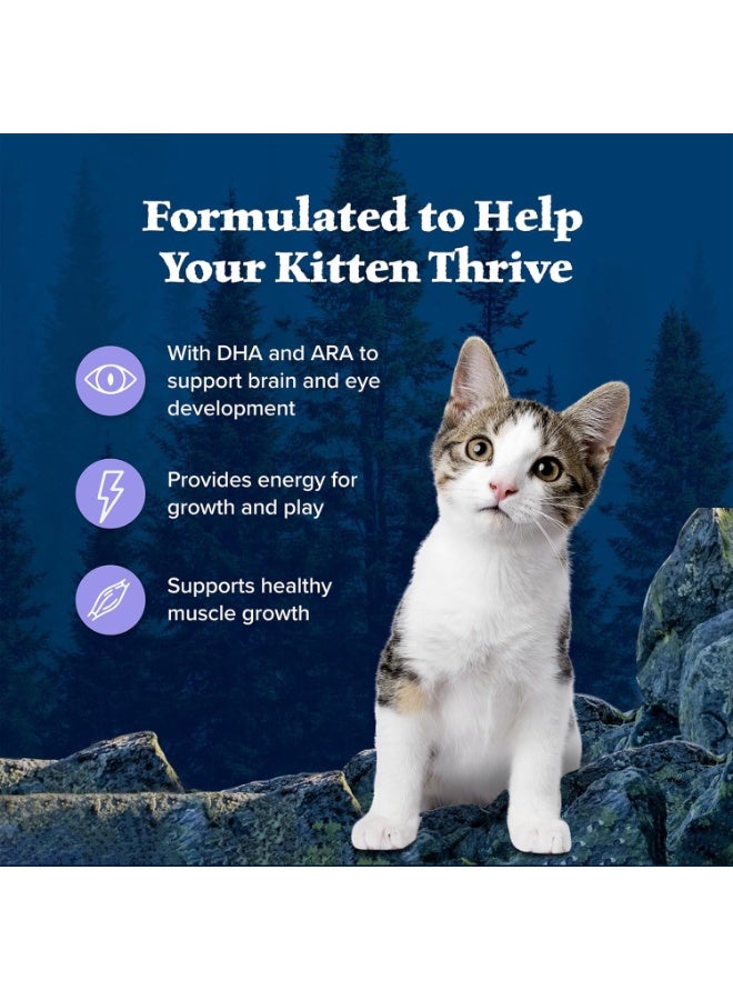 Blue Buffalo Wilderness Natural Kitten Dry Cat Food, with DHA and ARA to Support Brain and Eye Development, High-Protein and Grain-Free Diet, Chicken, 5-lb. Bag - Image 4