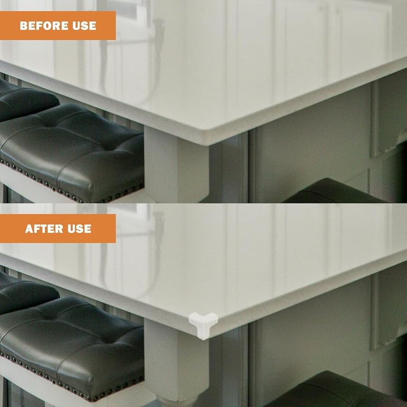 Vaguelly 16pcs Clear Corner Bumpers For Furniture 3 3X3 3X3 3CM Adhesive Protectors Safe Table Cushioning - Image 4