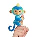 Fingerlings 2023 NEW Interactive Baby Monkey Reacts to Touch 70 Sounds Reactions Leo Blue - Image 3