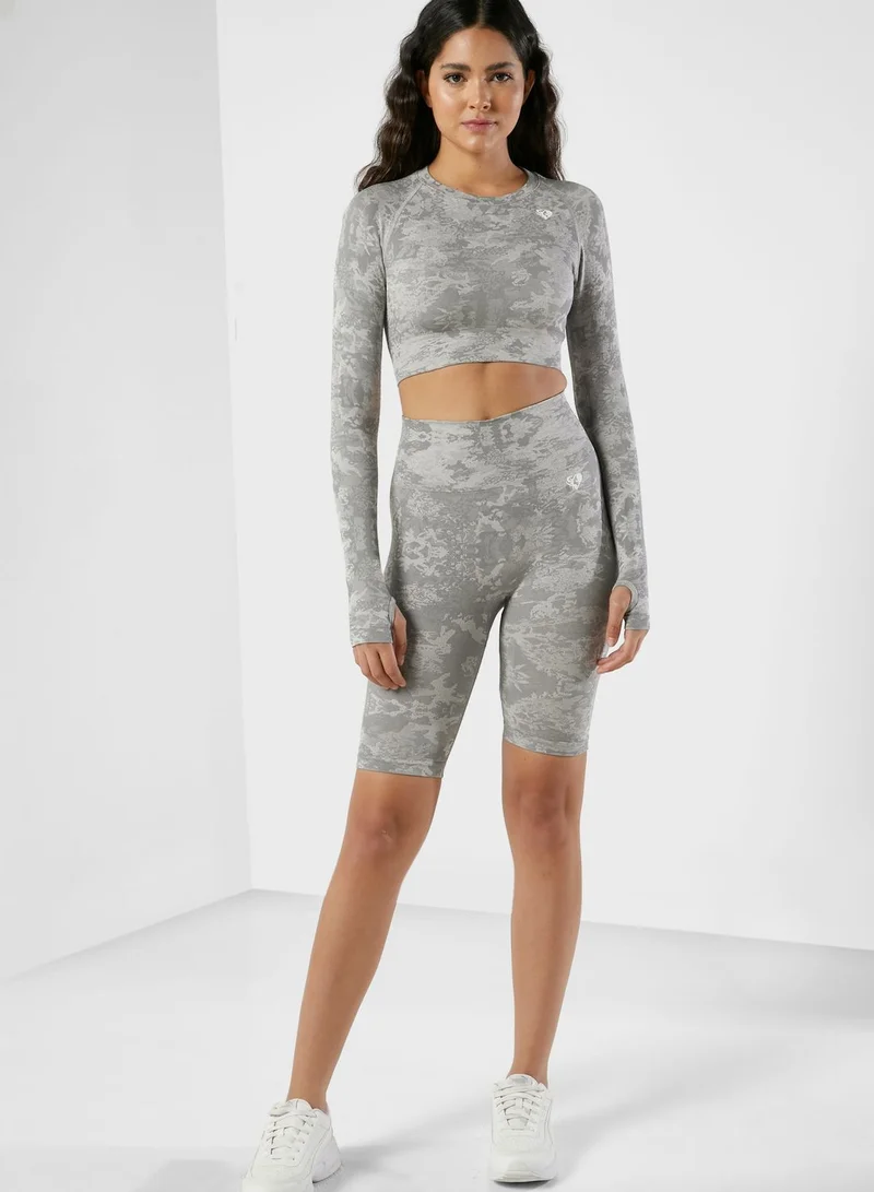 Womens Best Camo Seamless Cycling Shorts