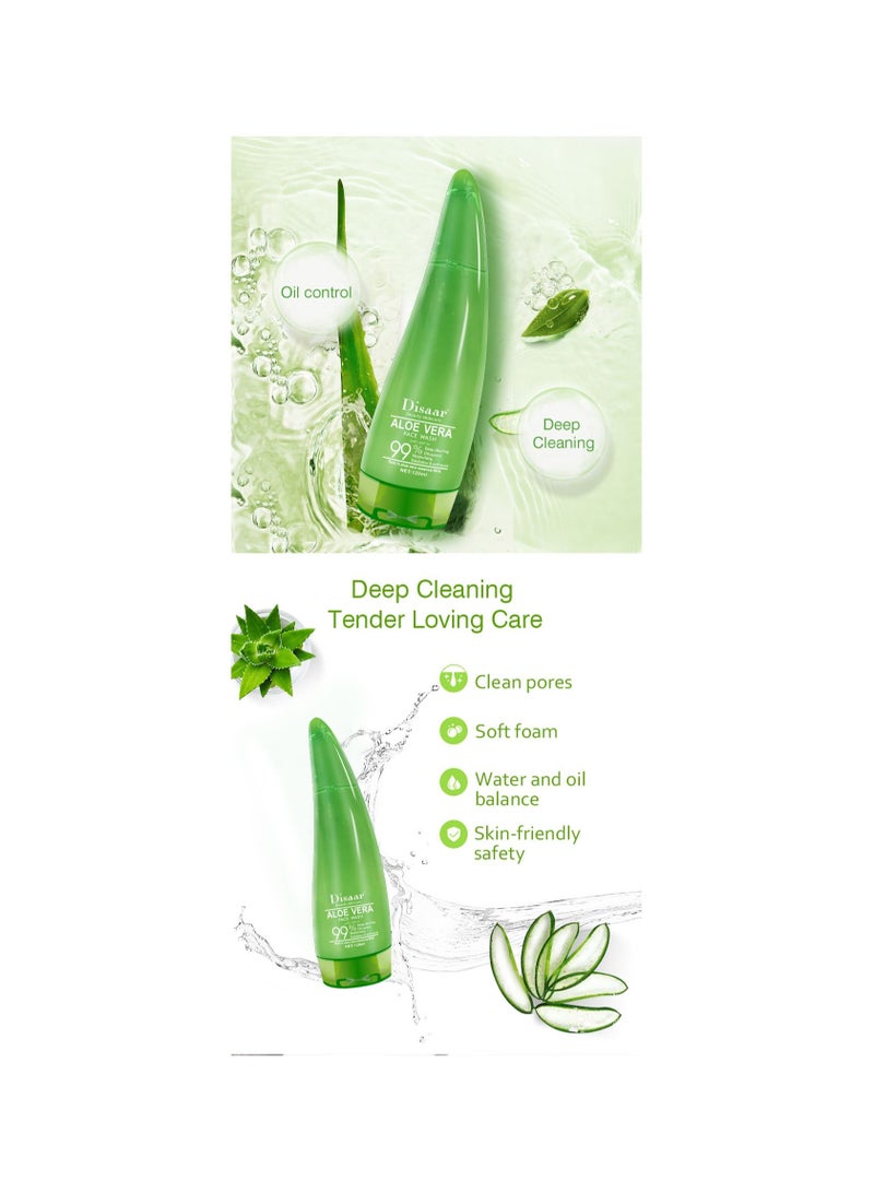 Disaar Disaar Aloe Vera Face Wash 120ml 99% Aloe Vera essence - Image 2