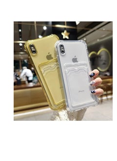 Generic iPhone Xs Max Wallet Clear Case with Card Holder, Non-Yellowing Phone Case, Precision Cut-Outs and TPU Bumper for Shock Absorption  - Image 2