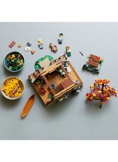 LEGO Ideas A-Frame Cabin 21338 Building Kit; Buildable Display Model For Adults; Gift For Nature And Architecture Lovers; Includes 3 Buildable Trees, 4 Customisable Minifigures And 11 Animal Figures (2,082 Pieces)  - Image 4